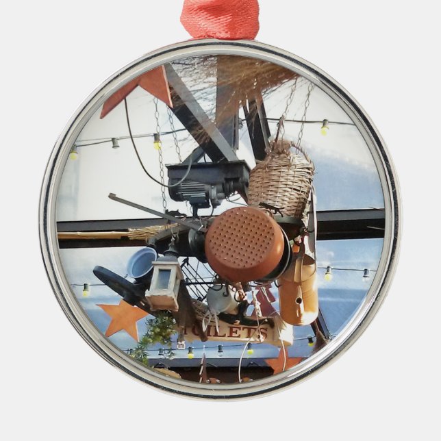 Winterzeit Ornament Aus Metall (Vorne)
