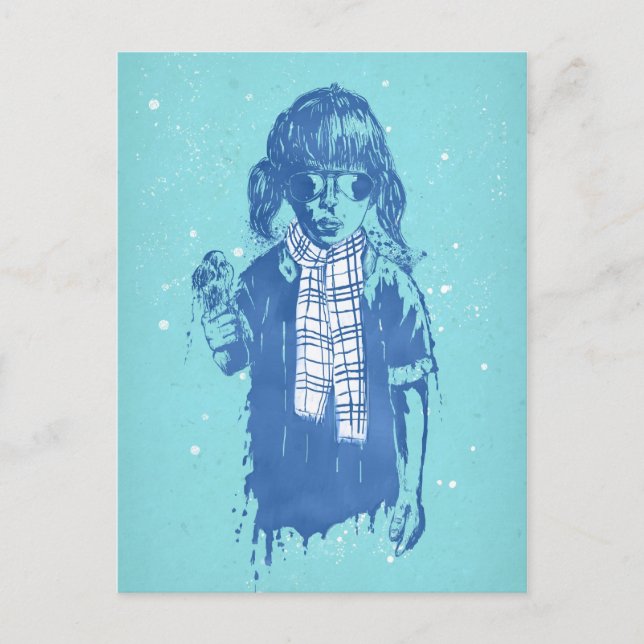 Winterzeit Postkarte (Vorderseite)