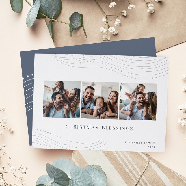 Winterzeiten | 3 FotoCollage Feiertagskarte (Von Creator hochgeladen)