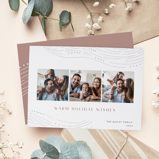 Winterzeiten | 3 FotoCollage Feiertagskarte (Von Creator hochgeladen)