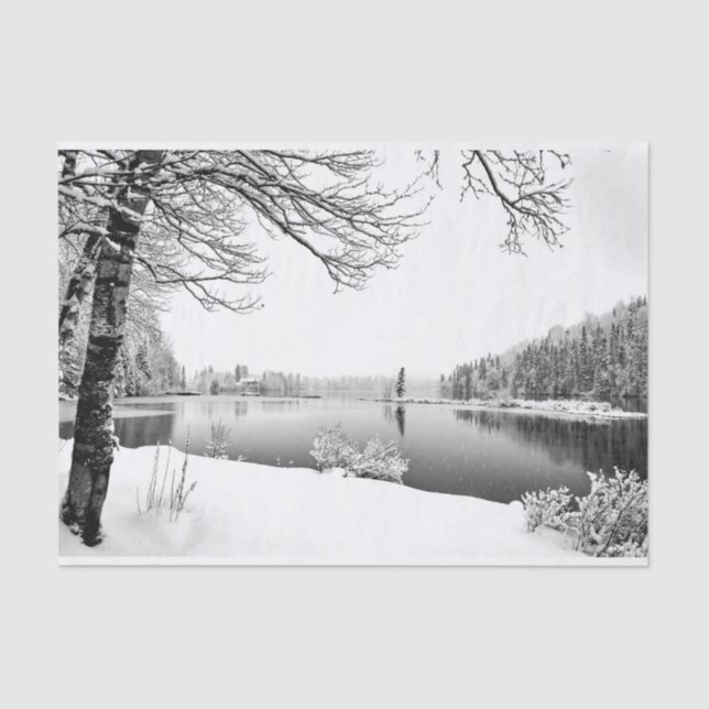 Winterzellenpapier Seidenpapier (Vorderseite)