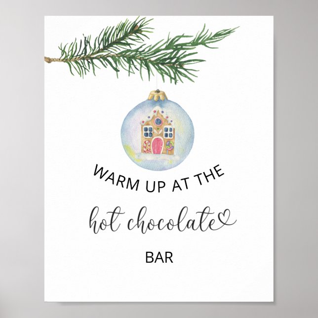 Winterzweig - Auf der Hot Chocolate Bar Poster (Vorne)