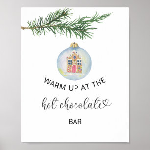 Winterzweig - Oben an der Hot Chocolate Bar Poster