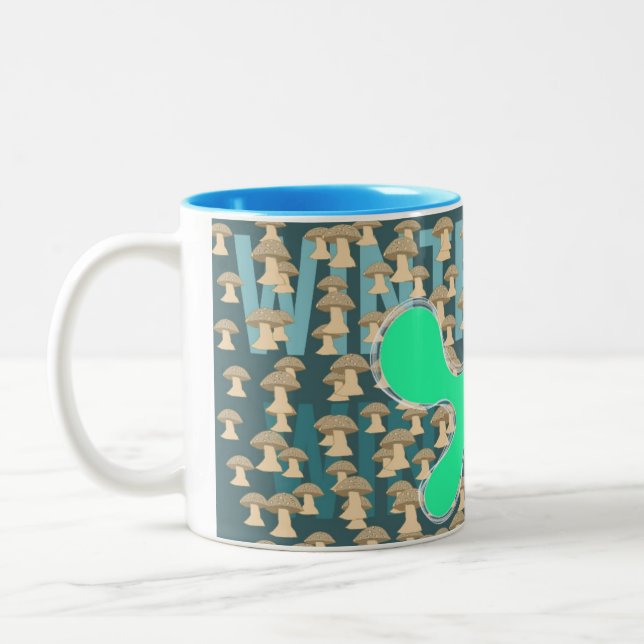 Winthrope, der Pilz-Junge Zweifarbige Tasse (Links)
