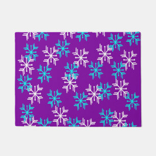 Wintry Snowflakes Fußmatte