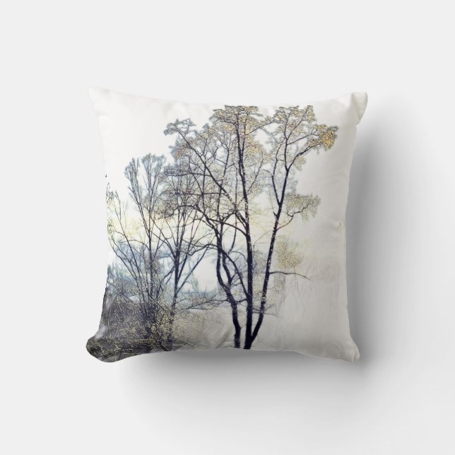 Wintry Throw Pillow Kissen (Vorderseite)