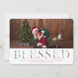 Wintry Wonderland Holiday Birth Ankündigung