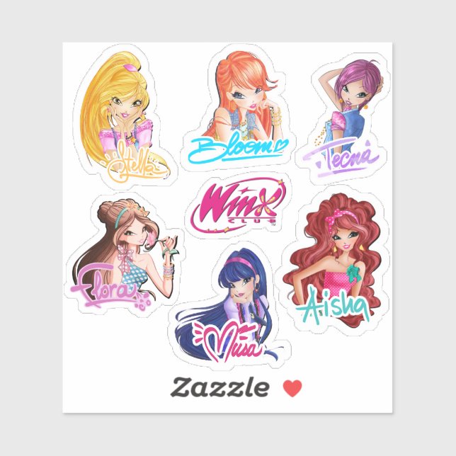 Winx Club Girls Stickers Aufkleber (Blatt)