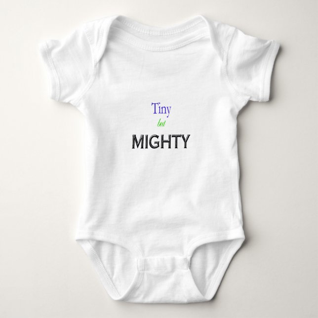 winzig aber mächtig baby strampler (Vorderseite)