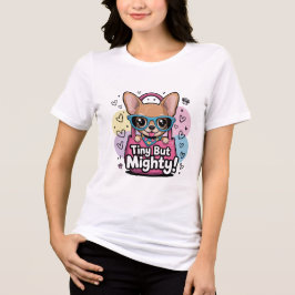 Winzig aber Mächtig Chihuahua T-Shirt Tri-Blend Shirt