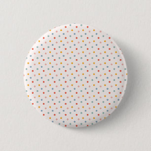 Winzige bunte Punkte Konfetti Streusel Boho Pastel Button