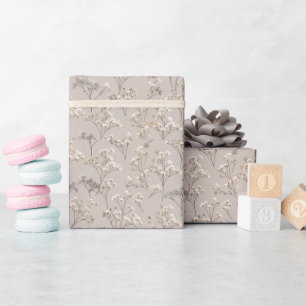 Winzige Elegante Blumen — Heller Minimaler Luxus Geschenkpapier