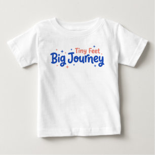 Winzige Füße Große Reise Baby T-shirt