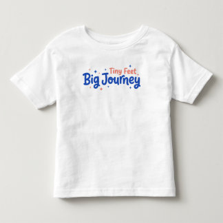 Winzige Füße Große Reise Kleinkind T-shirt