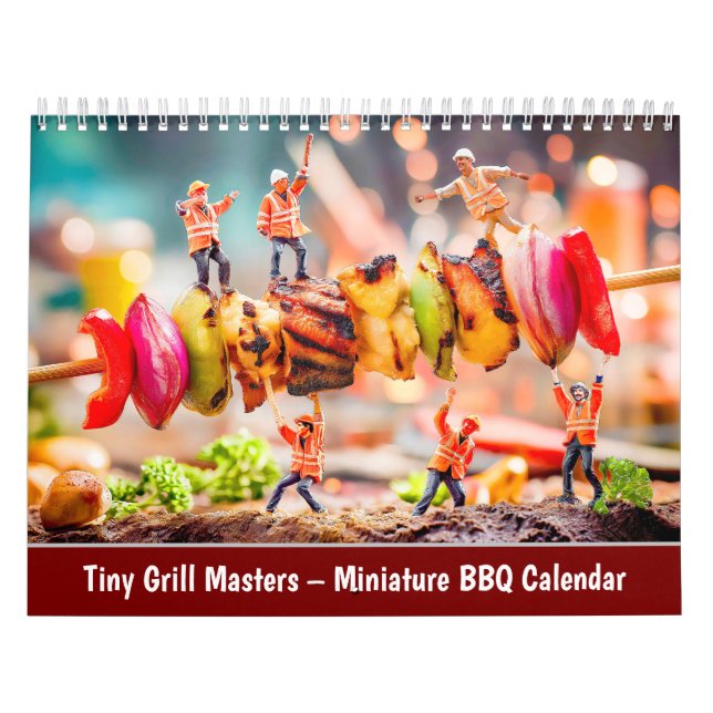 Winzige Grillmeister – 2026 Miniatur-Grillkalender Kalender (Titelbild)
