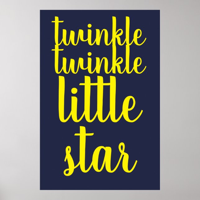 winzige kleine Sternenkinder Kinderzimmer Poster (Vorne)