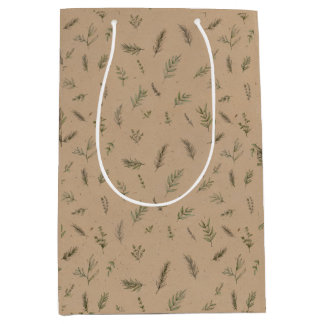 Winzige Kräuterzweige Rosmarin Kraft Eco-Geschenkt Mittlere Geschenktüte