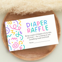 Winzige Mensch Party Baby Shower Windel Raffle