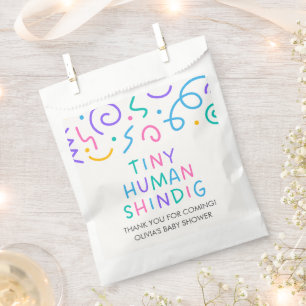 Winzige menschliche Shindig-Baby-Party Geschenktütchen