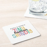 Winzige Niedliche Kinderdusche Rechteckiger Pappuntersetzer<br><div class="desc">Niedliche Untersetzer für die kleine Babydusche "Tiny Human Shindig",  ein Untersetzer aus Papier ist ein super lustiges und spielerisches Babyduschthema,  das perfekt für eine gemeinsame Ansammlung von Freunden und Familie funktioniert. Es ist lässig,  inklusiv und so viel Spaß! Personalisieren Sie die Namen der Eltern,  und Sie sind alle Set!</div>