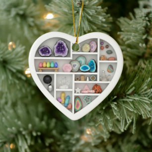 Winzige Regal Felsensammler 2D-Druck Felsen Krista Keramik Ornament
