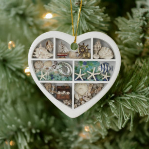 Winzige Regale Nautilus Ozean Meer Strand 2D-Druck Keramik Ornament