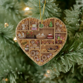 Winzige Regale Weihnachtsbäcker Weihnachten Kekse  Keramik Ornament