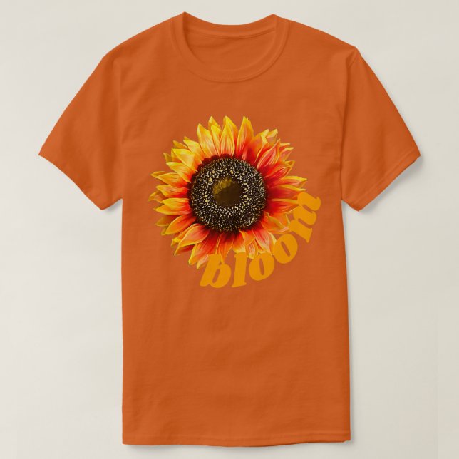winzige Sonnenblumenblume T-Shirt (Design vorne)
