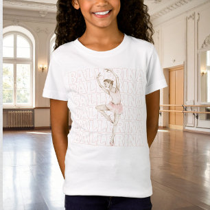 Winzige Tänzerin Ballerina Rosa Mädchen Geburtstag T-Shirt