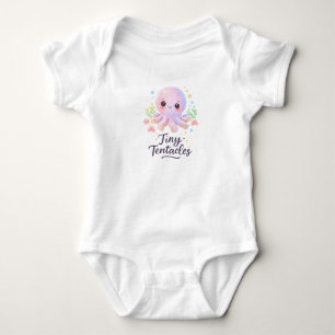 Winzige Tentakel Oktopus Baby Bodysuit Strampler
