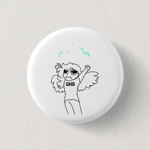 Winzige Tyto Harpy Funken Entschlossenheit Ansteck Button