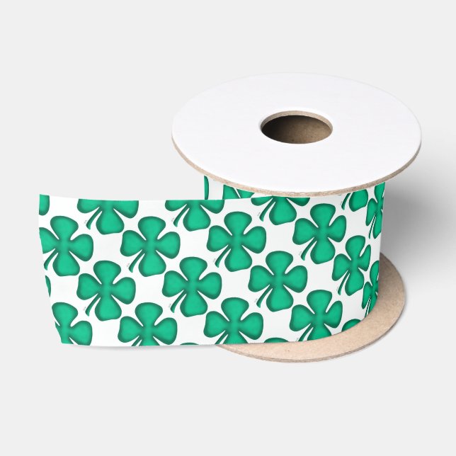 Winzige Vierleaf Clovers Band-Löffel Satinband (Spule)