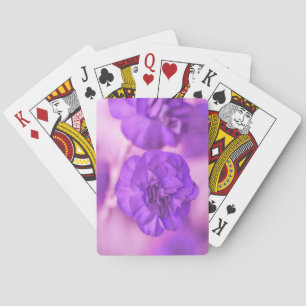 Winzige violette Blume Spielkarten