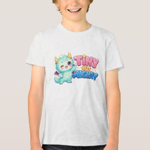 Winziger aber mächtiger Drache Tri-Blend Shirt