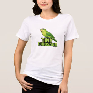 Winziger Dinosaurier-Sperlingspapagei Tri-Blend Shirt