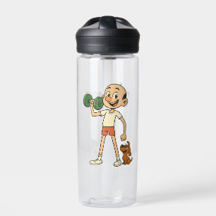 Winziges Gewicht. Großer Geist. - Funny Gym Motiva Trinkflasche