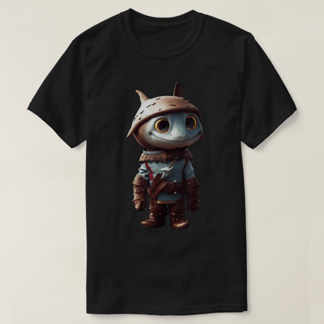 Winziges Niedliches Adorable Hai Herbst Baby Anthr T-Shirt (Design vorne)
