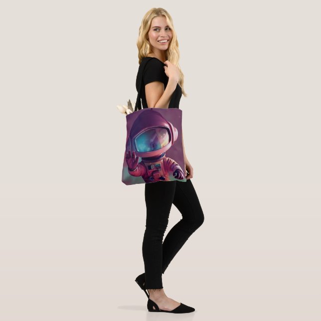 Winziges rosa Alien Tasche (Am Model)