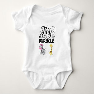 Winziges Wunder zitiert Babygiraffe Babybodysuit Baby Strampler