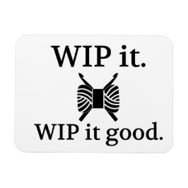 WIP es gutes Crochet-Handwerk Magnet