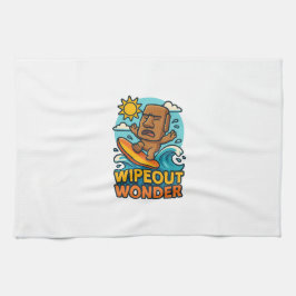 Wipeout Moai Chibi Surf Versagt Geschirrtuch