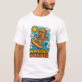 Wipeout Moai Chibi Surf Versagt T-Shirt
