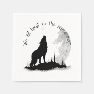 Wir alle klammern uns an das gleiche Moon Inspirat Serviette
