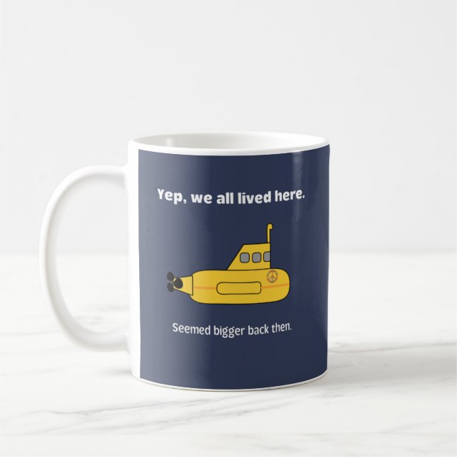 Wir alle lebten in einem gelben U-Boot Kaffeetasse (Links)