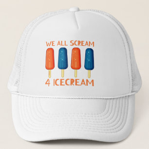 WIR ALLE SCHREIBEN FÜR ICECREAM lustigen Sommer Truckerkappe