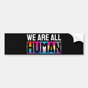 Wir alle sind menschliche LGBTQIA+ Autoaufkleber