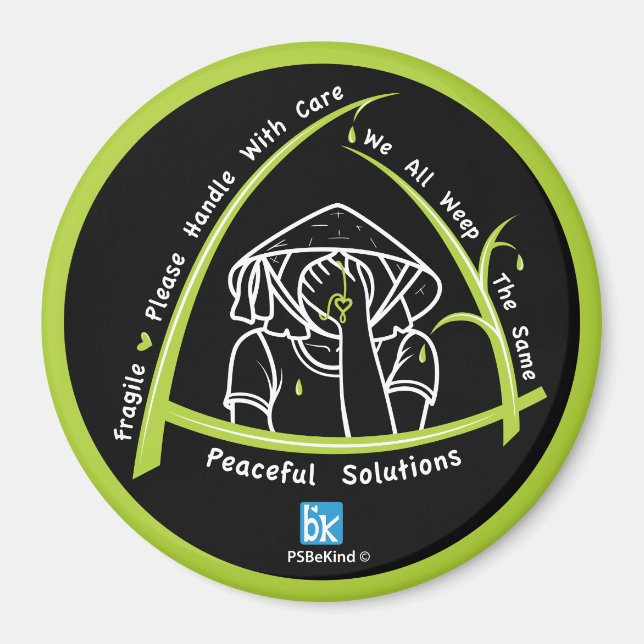 Wir alle weinen das gleiche 4_3" Round Magnet (Vorne)