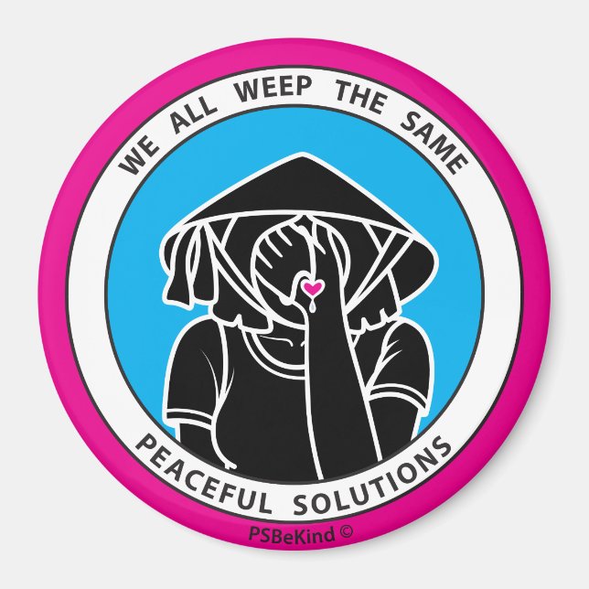 Wir alle weinen das gleiche 4 Pink_3" Magnet (Vorne)
