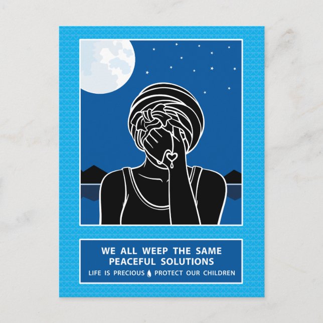 Wir alle weinen die gleiche 2_ Postkarte (Vorderseite)