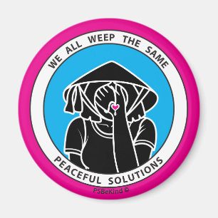 Wir alle weinen gleich 4 Pink_2,25 Zoll Magnet